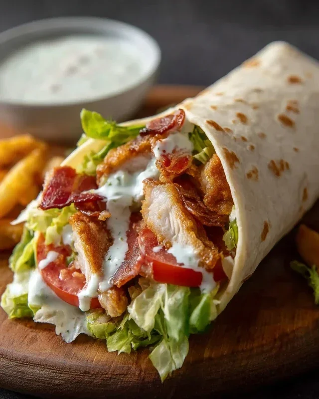 Crispy Chicken Beef Beef Bacon Ranch Wrap