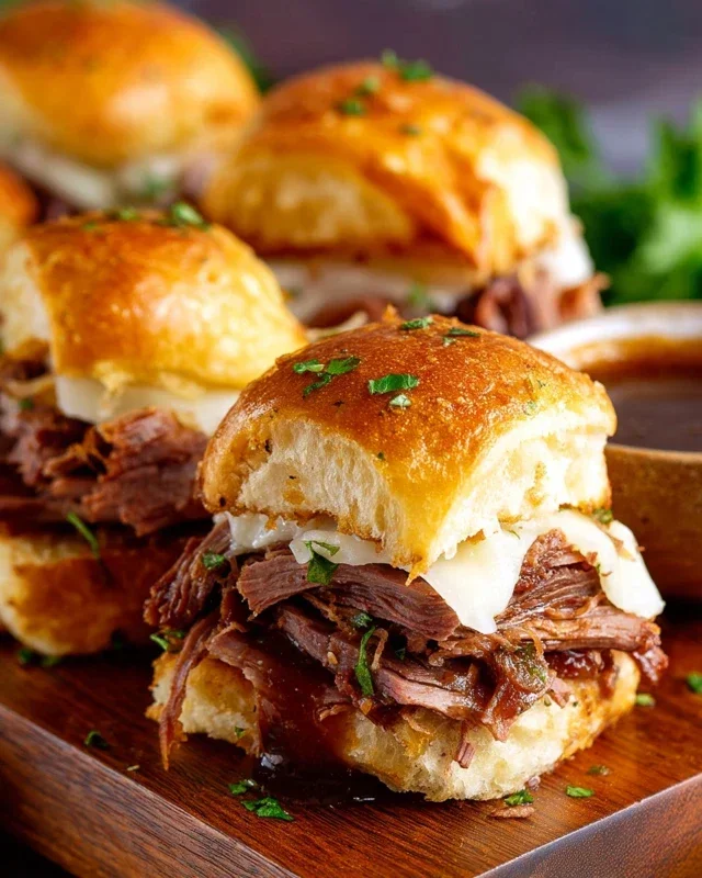 Easy French Dip Sliders Recipe
