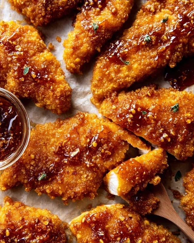 Baked Crunchy Hot Honey Chicken