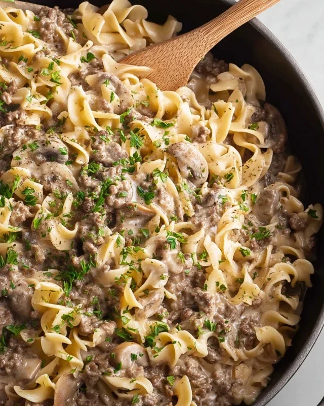 30-Minute Ground Beef Stroganoff