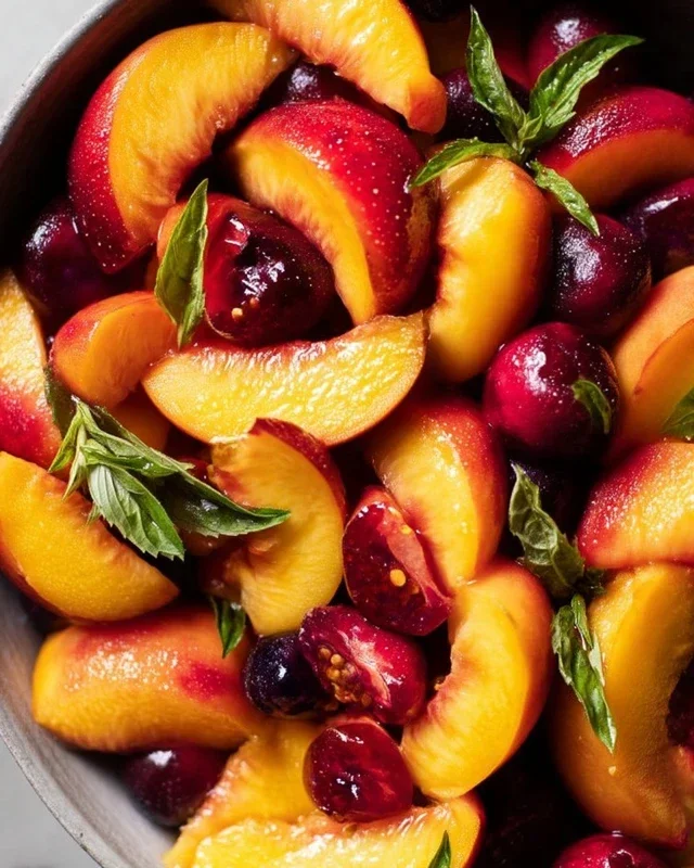 Summer Peach Fruit Salad