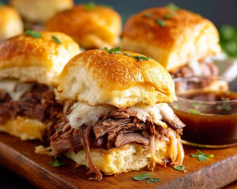 Easy French Dip Sliders Recipe