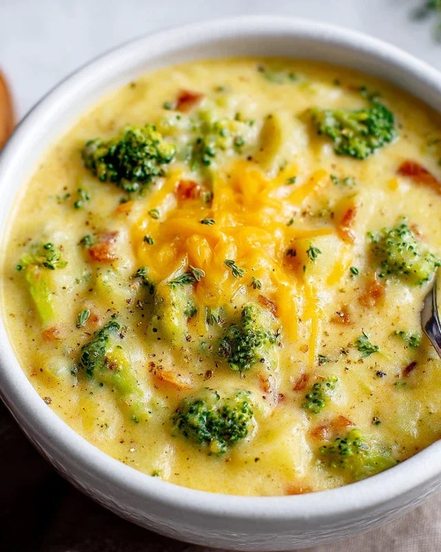 Broccoli Potato Cheese Soup Recipe