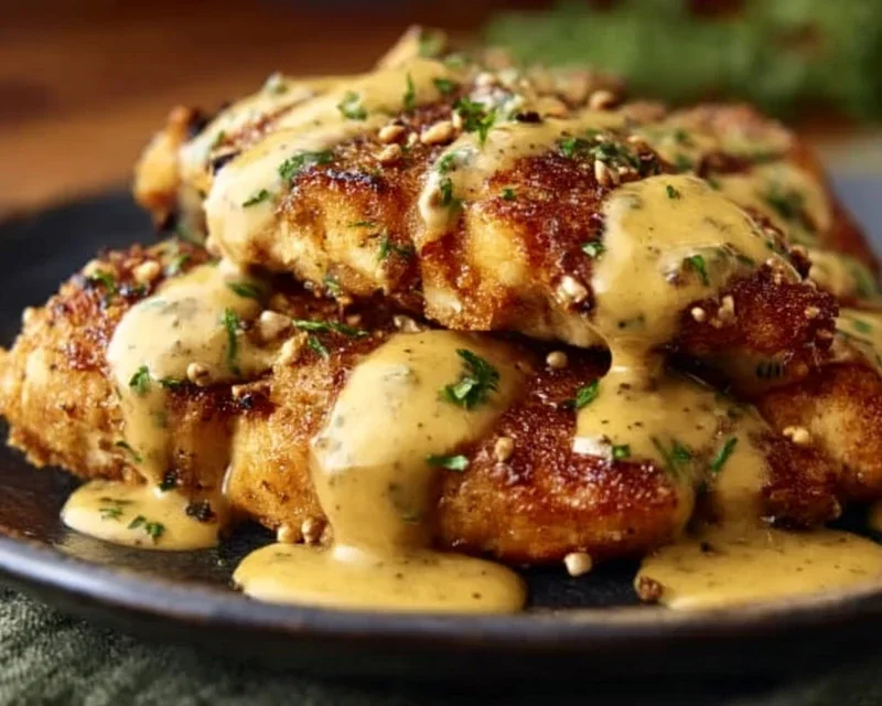 Pretzel Chicken with Mustard-Cheddar Sauce: An Amazing Ultimate Recipe