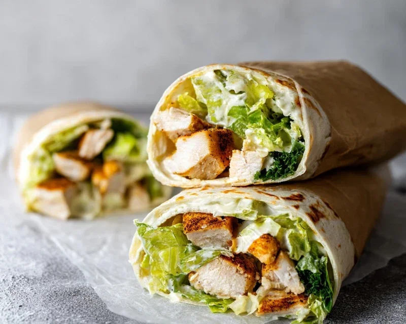 Chicken Caesar Wraps