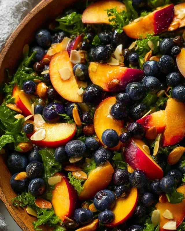 Summer Peach Blueberry Knon-non-non-alcoholic alternativeic non-alcoholic ale Salad