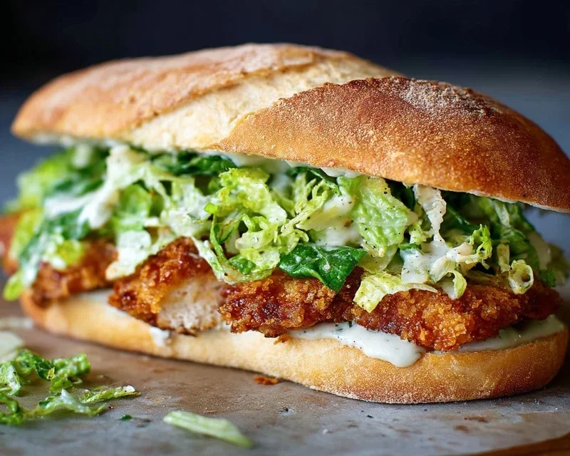 Crispy Chicken Caesar Sandwich