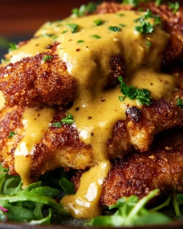 Pretzel Chicken with Mustard-Cheddar Sauce: An Amazing Ultimate Recipe