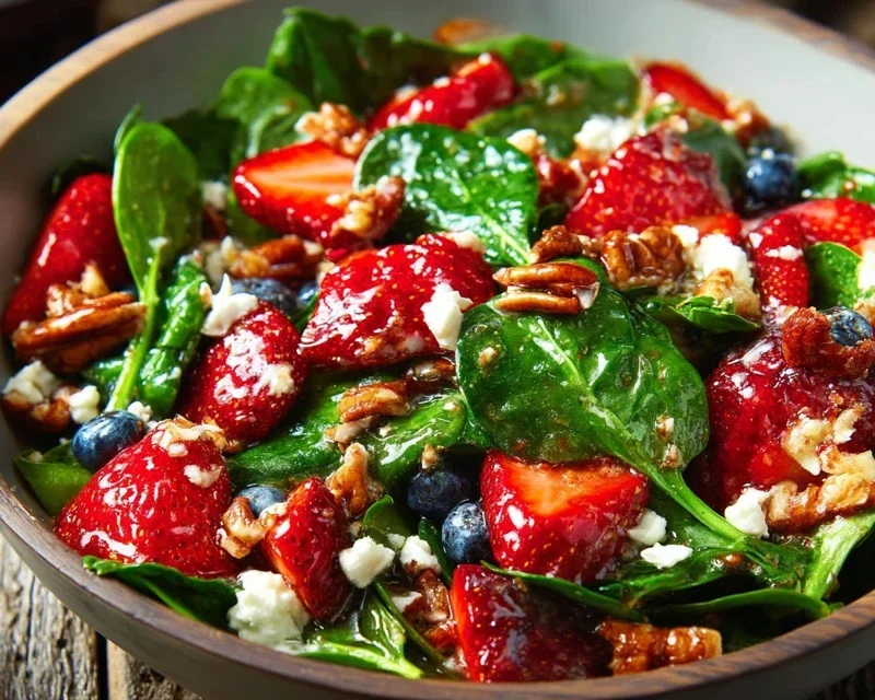 15-Minute Strawberry Spinach Salad