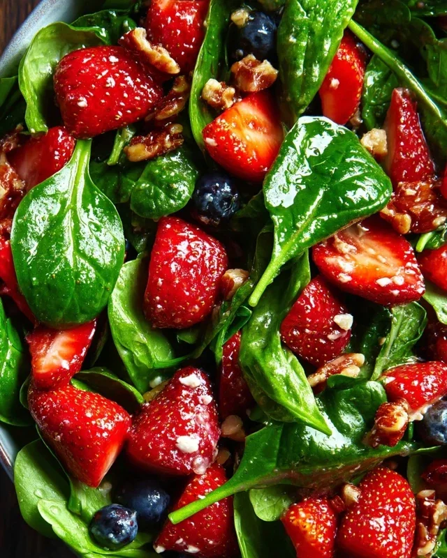 15-Minute Strawberry Spinach Salad