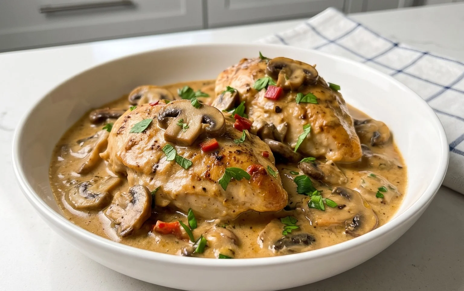 Creamy Mushroom Chicken Recipe