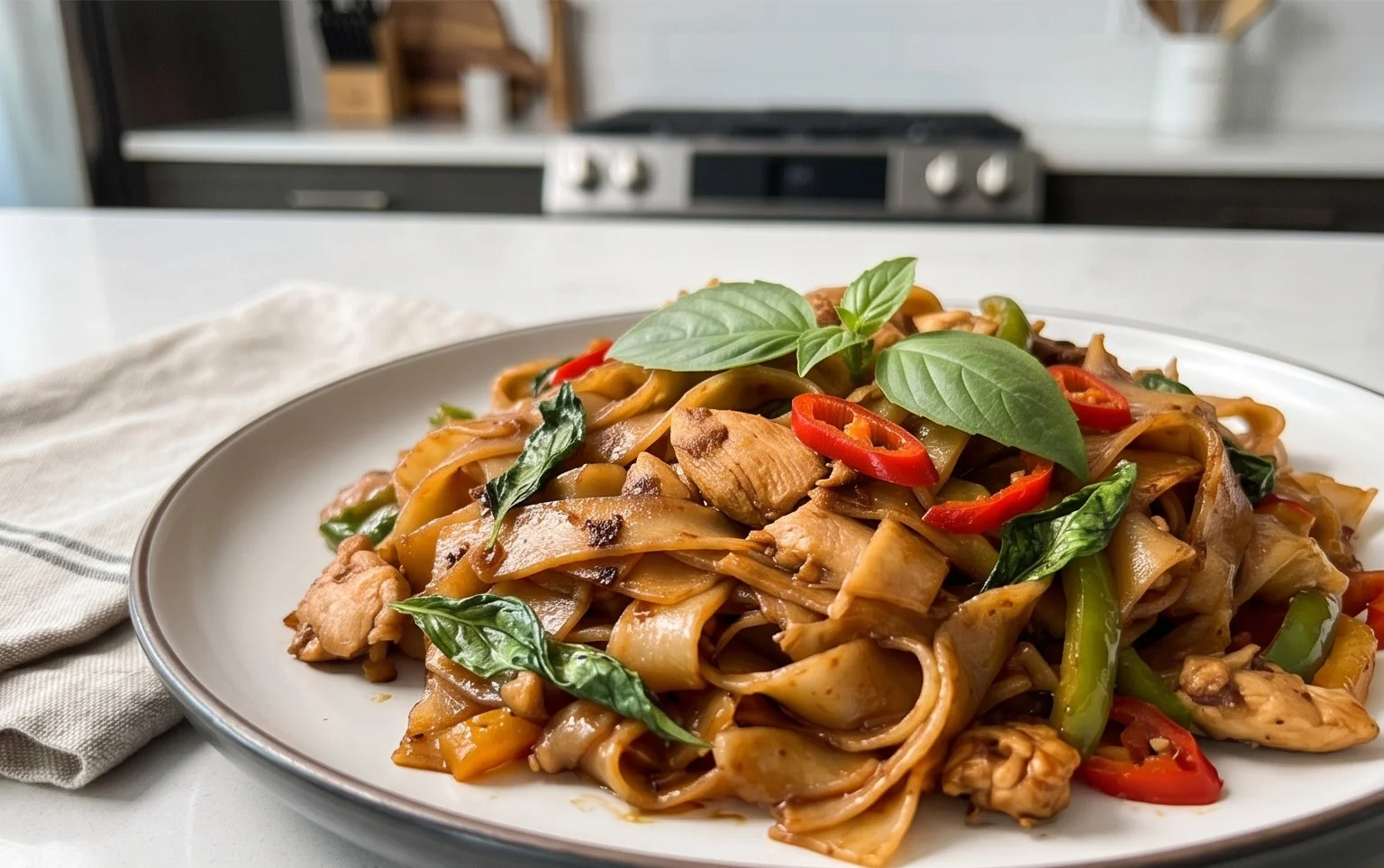 Drunken noodles