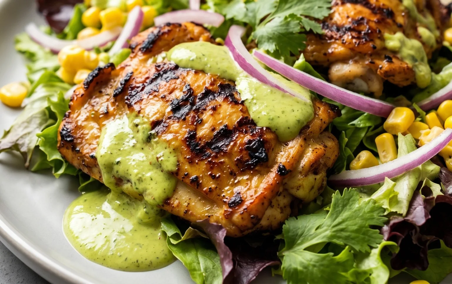 Peruvian Grilled Chicken Salad