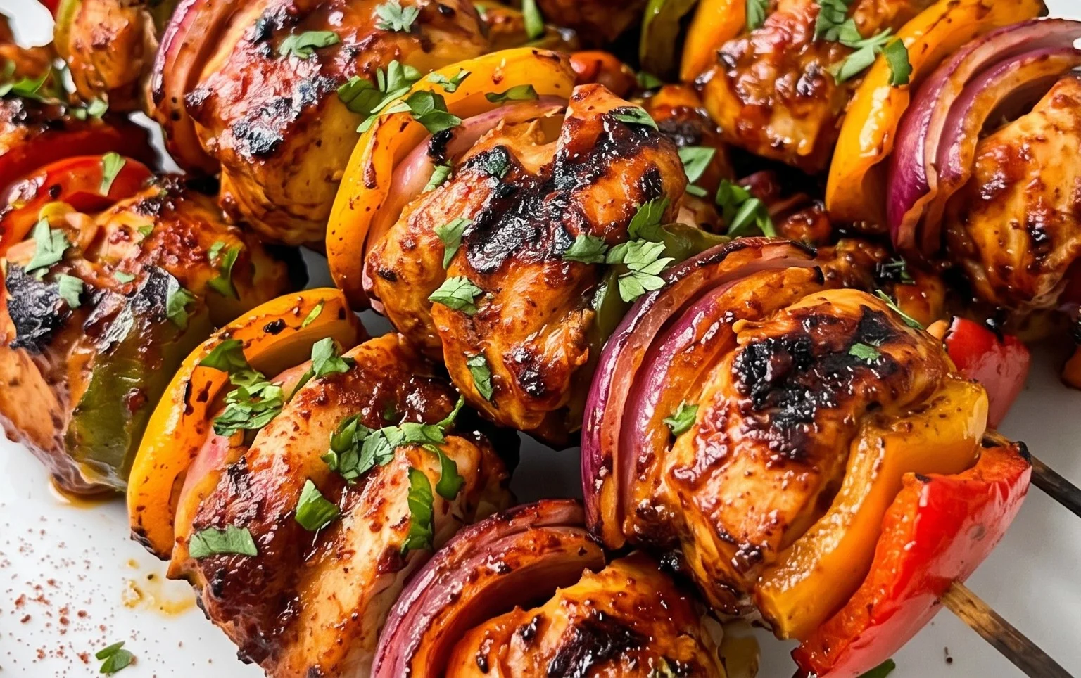 Mexican Barbecue Chicken Skewers