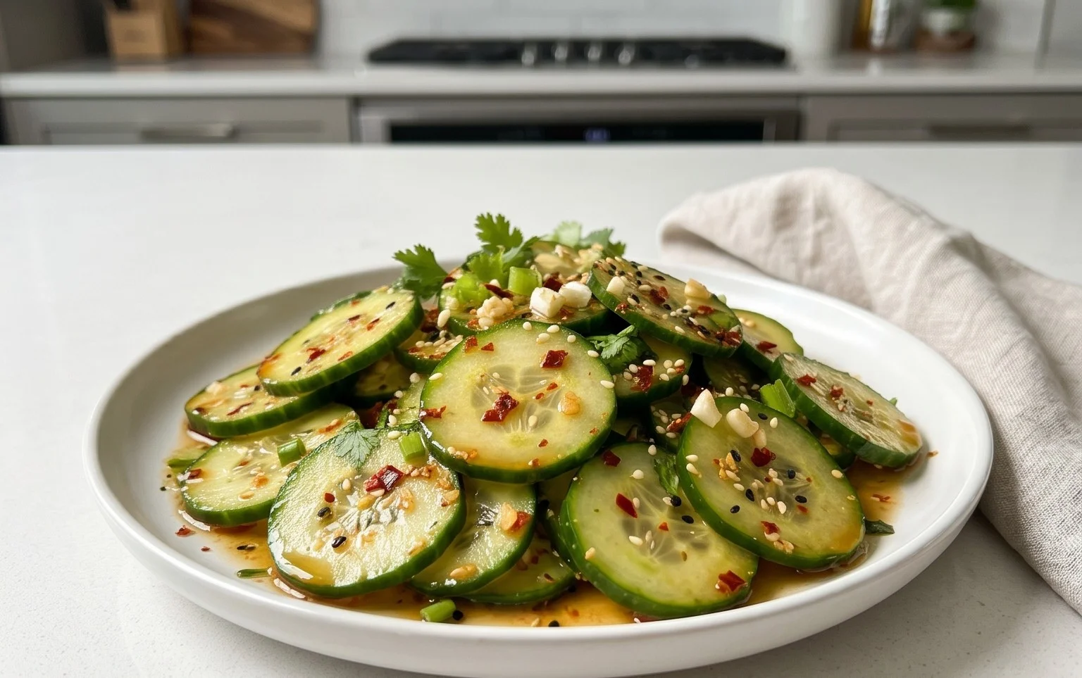 Spicy Asian Cucumber Salad