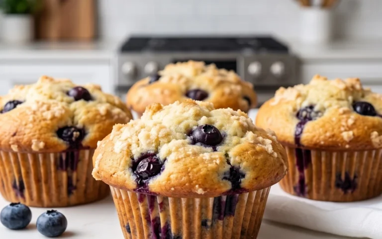 Sour Cream Blueberry Muffins