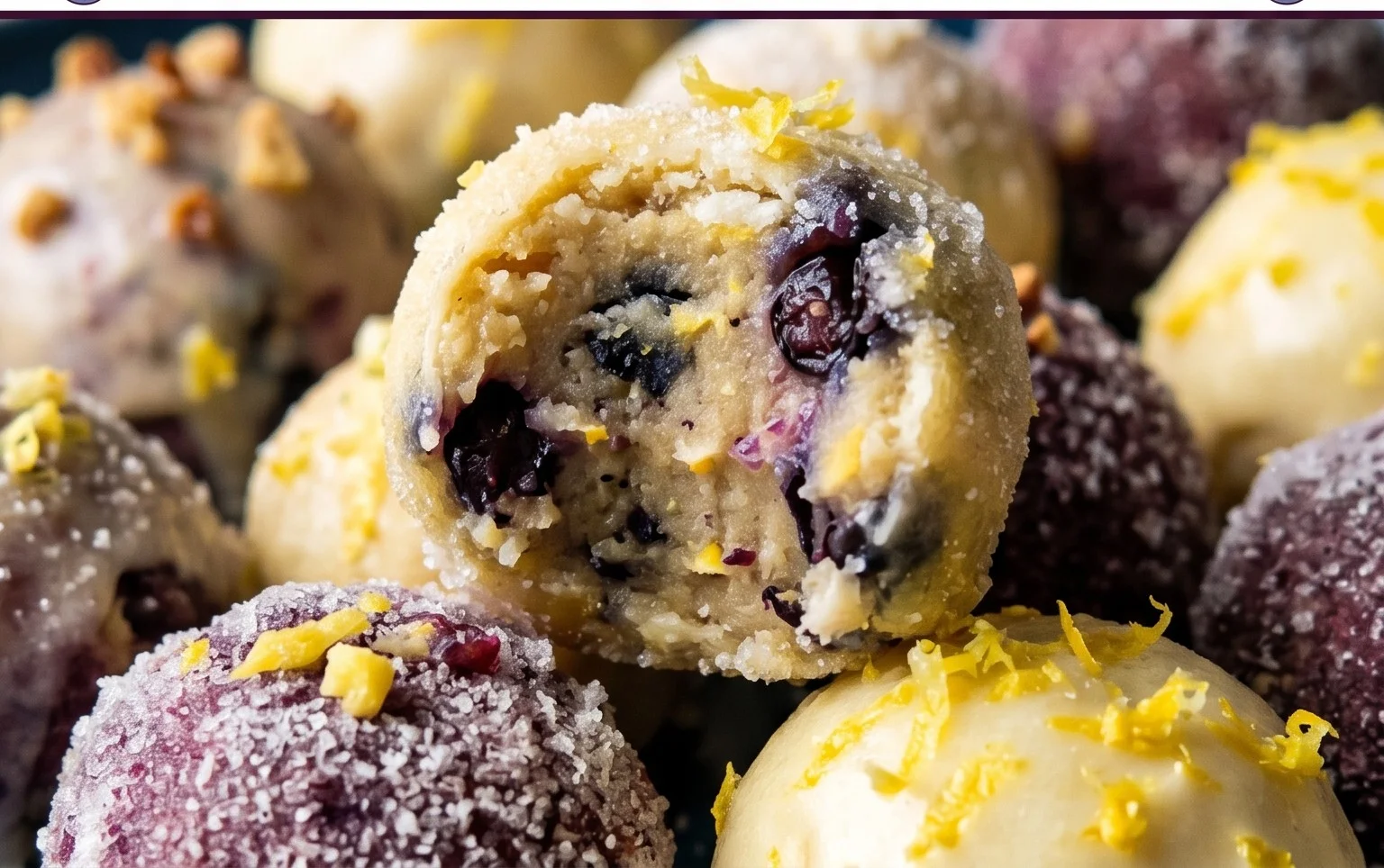 LEMON BLUEBERRY TRUFFLES 