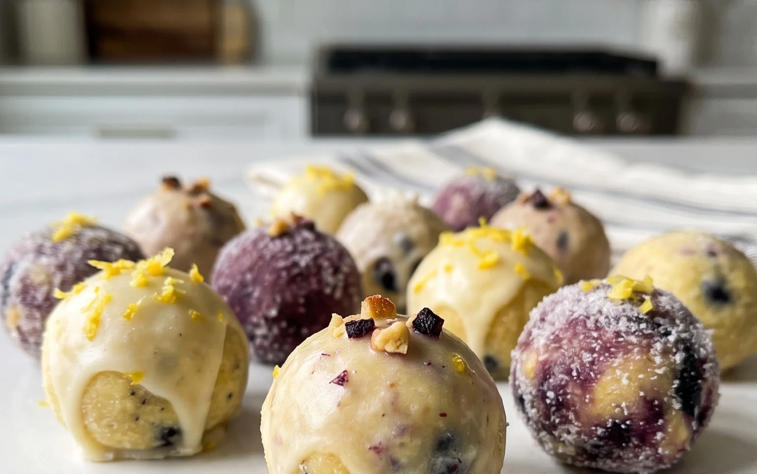 LEMON BLUEBERRY TRUFFLES 