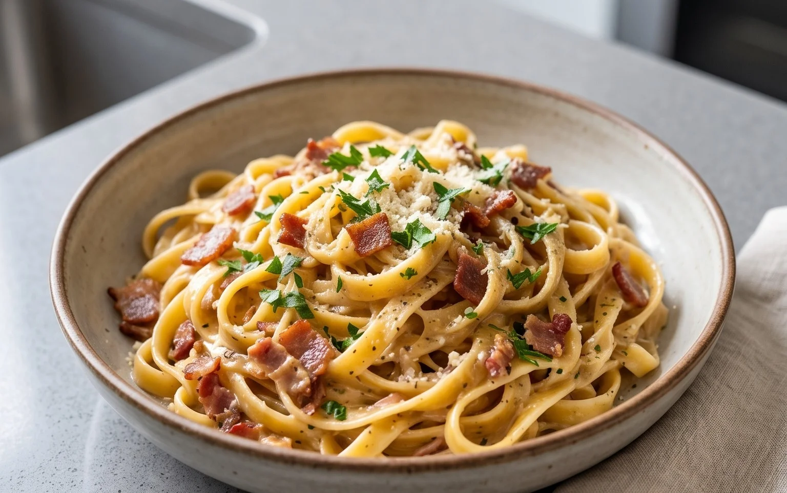 Beef Bacon Pasta