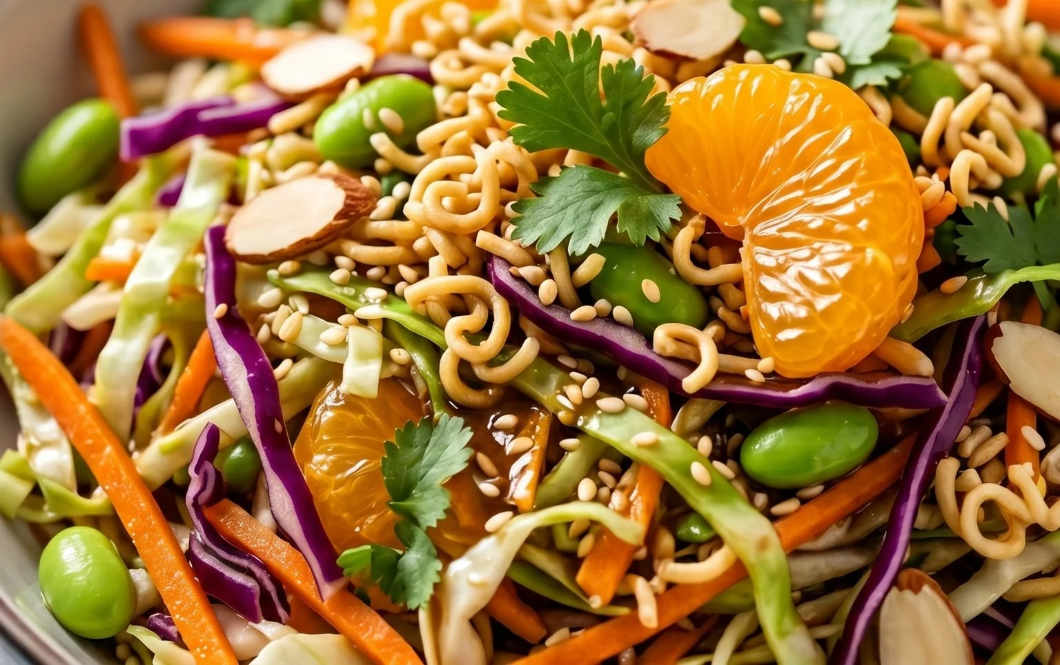 Crunchy Asian Ramen Noodle Salad Recipe
