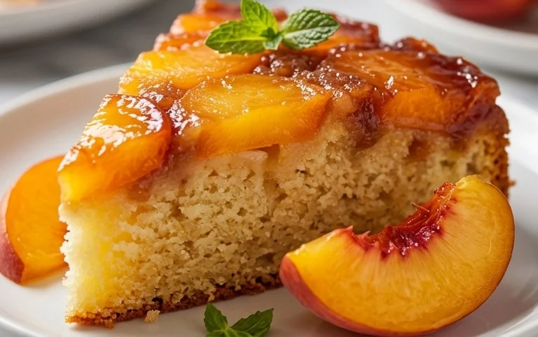 Peach Upside-Down Cake Recipe