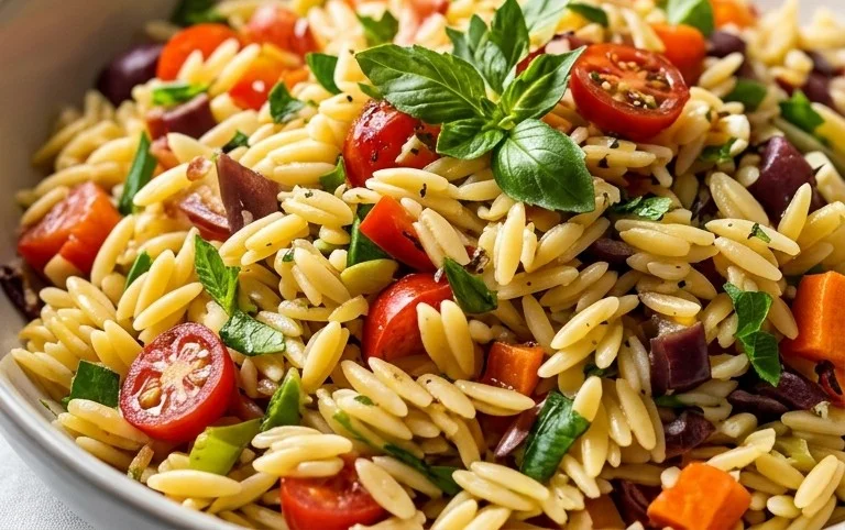Rainbow Orzo Salad