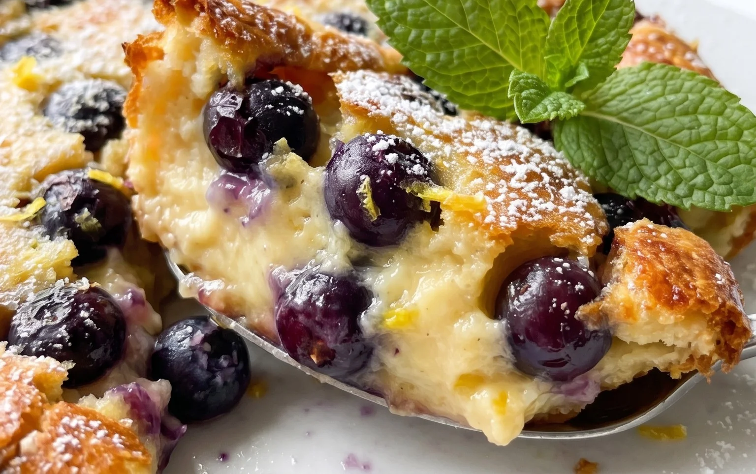 Lemon Blueberry Clafoutis
