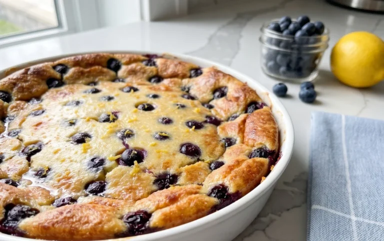 Lemon Blueberry Clafoutis
