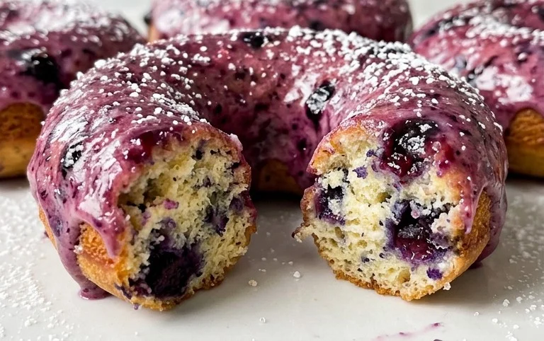 Wild Blueberry Cake Donuts