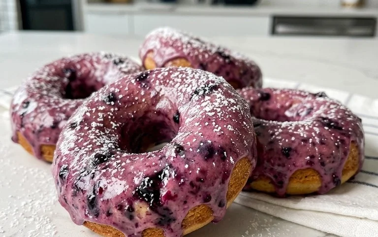 Wild Blueberry Cake Donuts