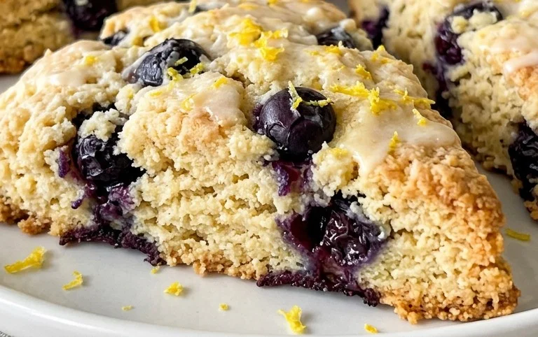 Almond Flour Lemon Blueberry Scones