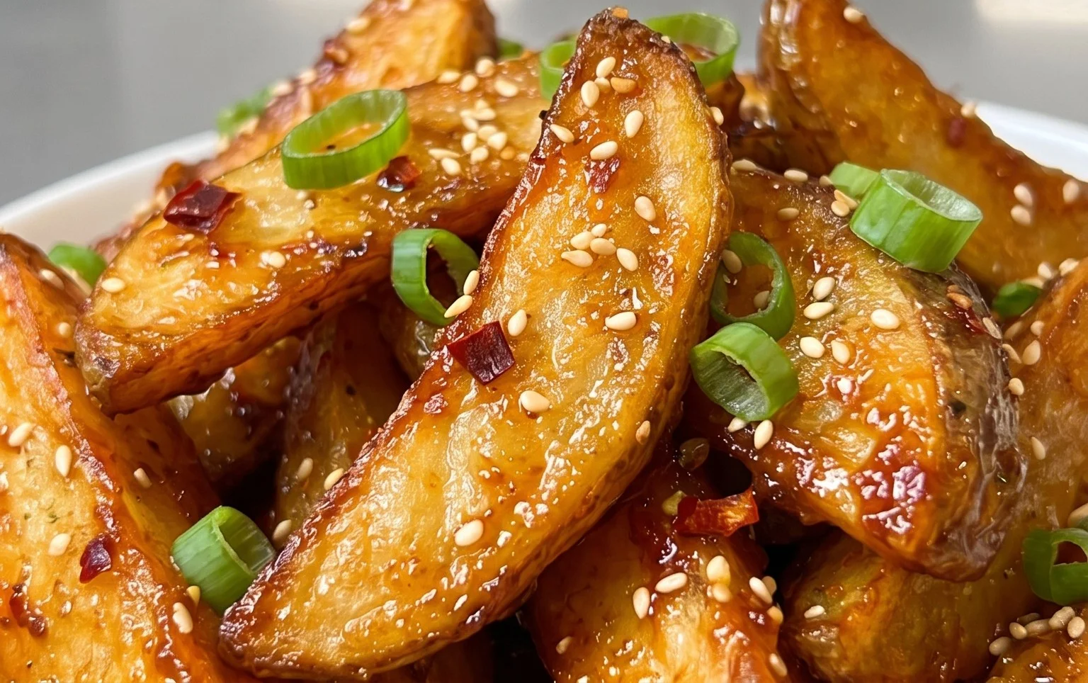 Crispy Honey Chilli Potatoes
