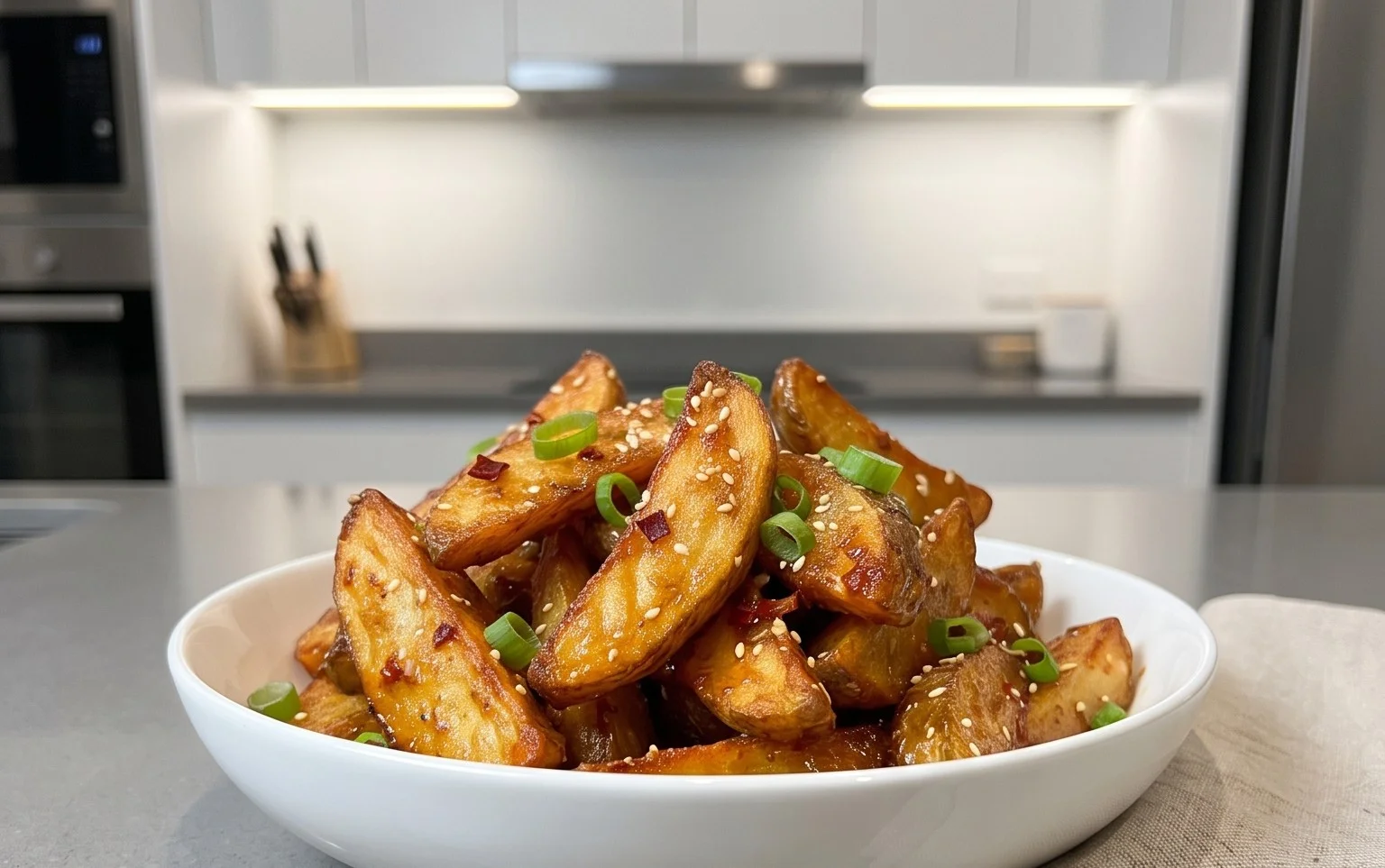Crispy Honey Chilli Potatoes