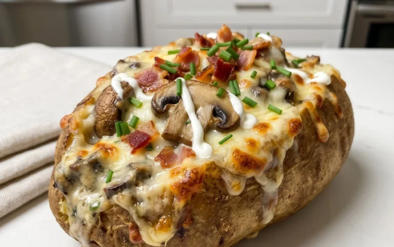 The Ultimate Stuffed Baked Potatoes with Mushrooms