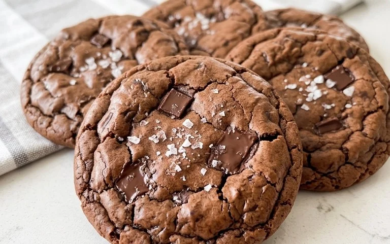 Salted Brownie Cookies