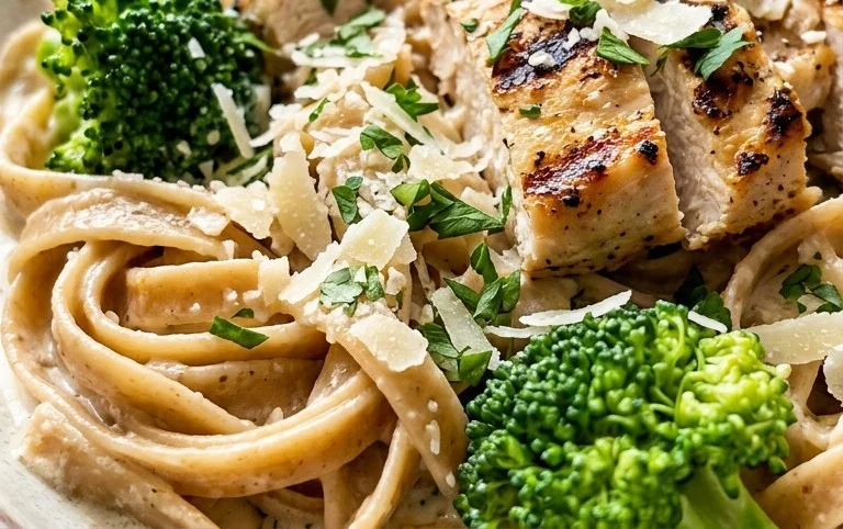 Low Calorie Chicken Alfredo