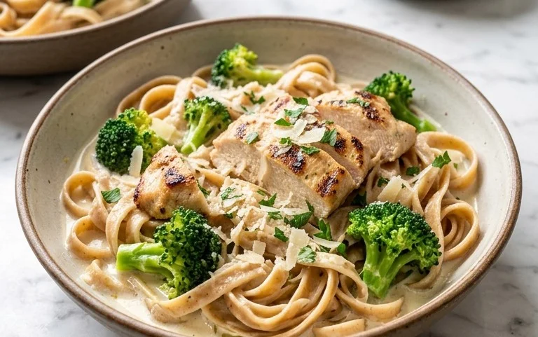 Low Calorie Chicken Alfredo