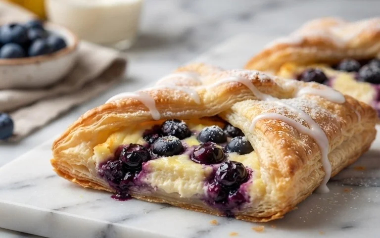 Blueberry Cream Cheese Puff Pastry
