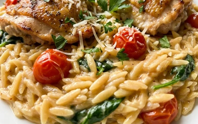 Chicken Orzo (30-Minutes, One-Pan)