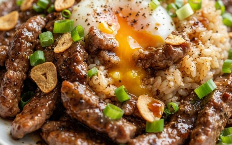 Beef Pepper Rice Bowl is a delicious meal option.