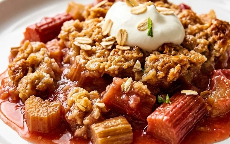 Easy Rhubarb Crisp