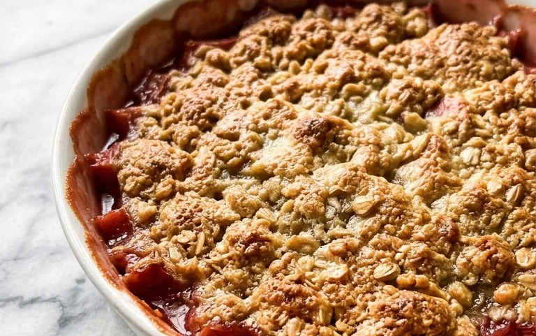 Easy Rhubarb Crisp