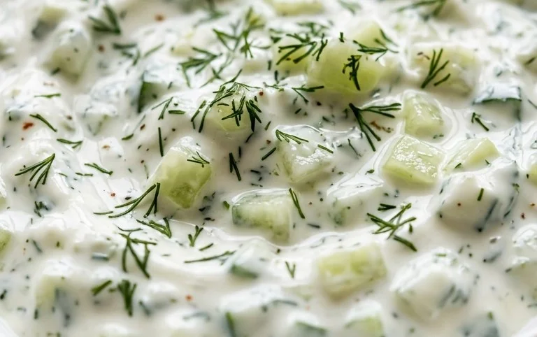 Cucumber Dip with Sour Cream and Dill
