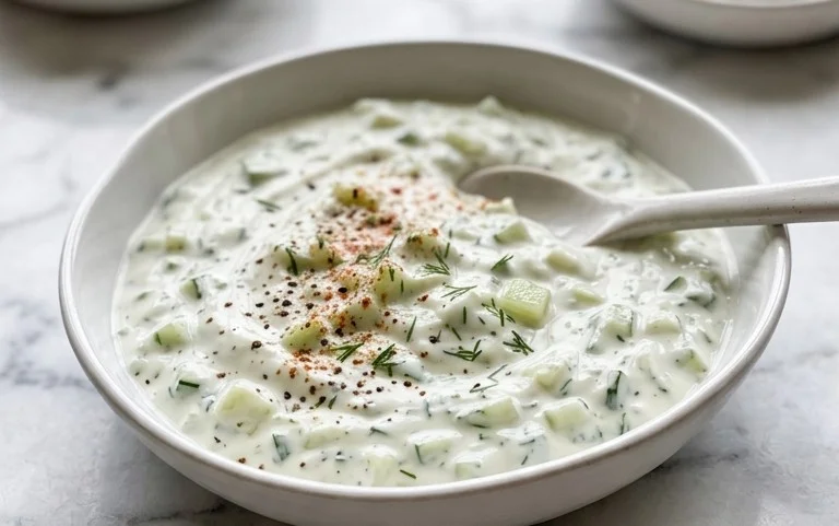 Cucumber Dip with Sour Cream and Dill