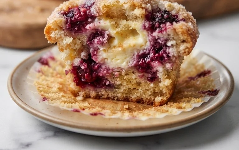 Berry Cream Cheese Muffins