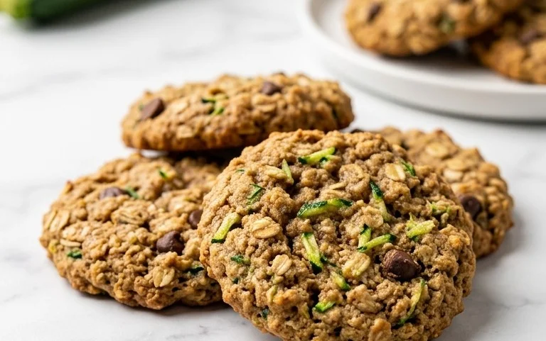 Healthy Zucchini Oatmeal Cookies