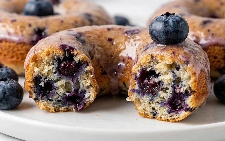 Blueberry Cake Donuts