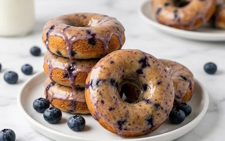 Blueberry Cake Donuts