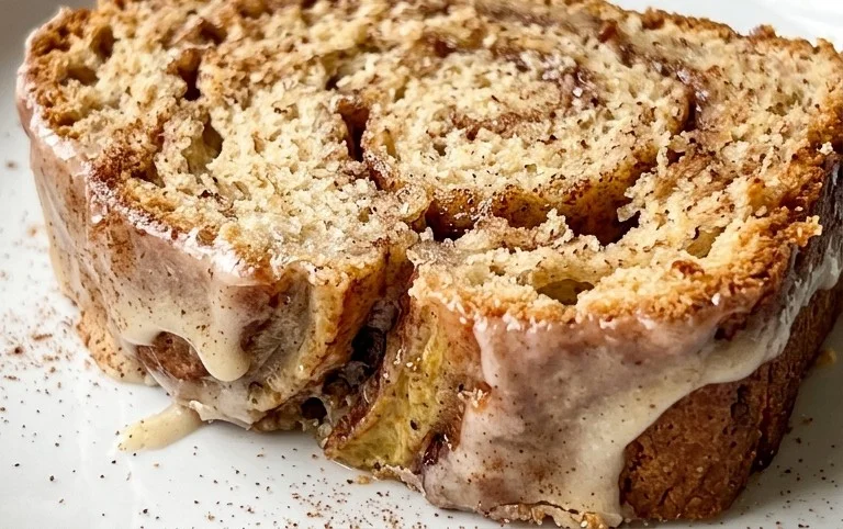 Cinnamon Roll Banana Bread