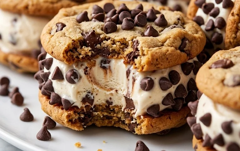 Cookie Ice Cream Sandwiches (Like a Chipwich!)